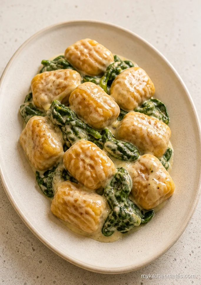 Creamy Cashew Garlic Gnocchi