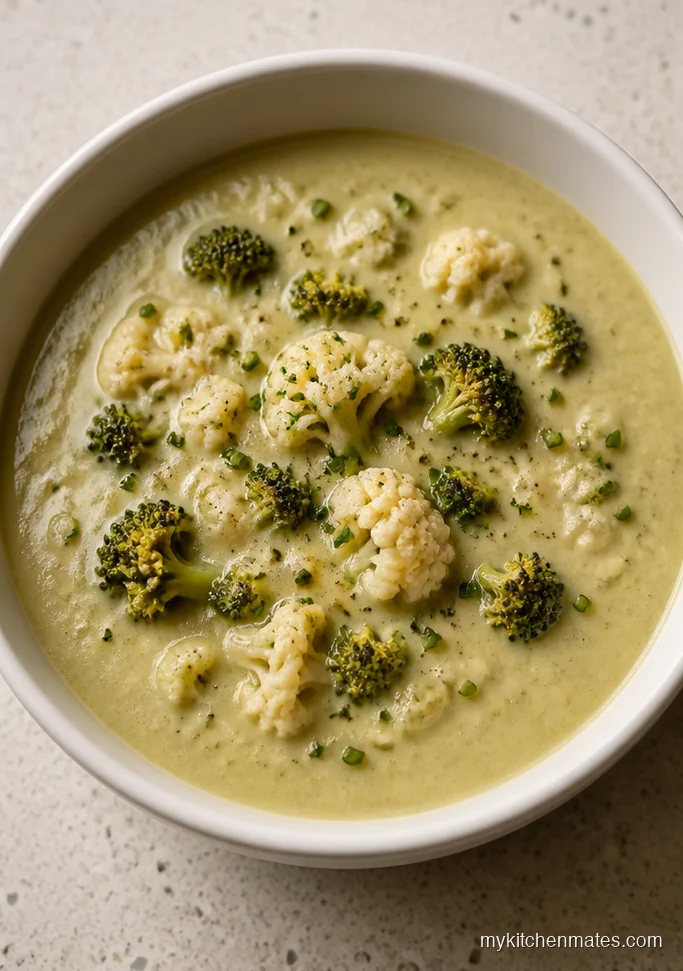 Creamy Cauliflower and Broccoli Soup