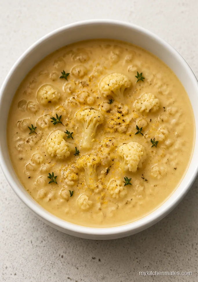 Creamy Cauliflower Barley Soup