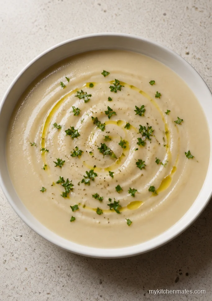 Creamy Cauliflower White Bean Vegetable Soup