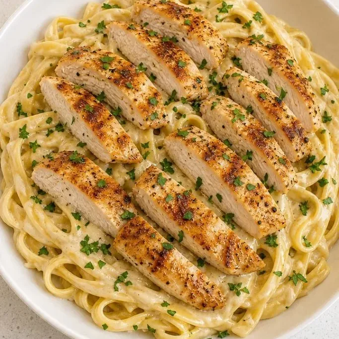 Creamy Chicken Alfredo Pasta