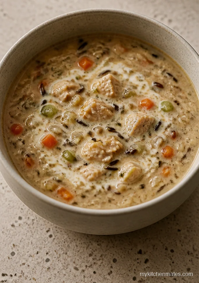 Creamy Chicken and Wild Rice Vegetable Soup