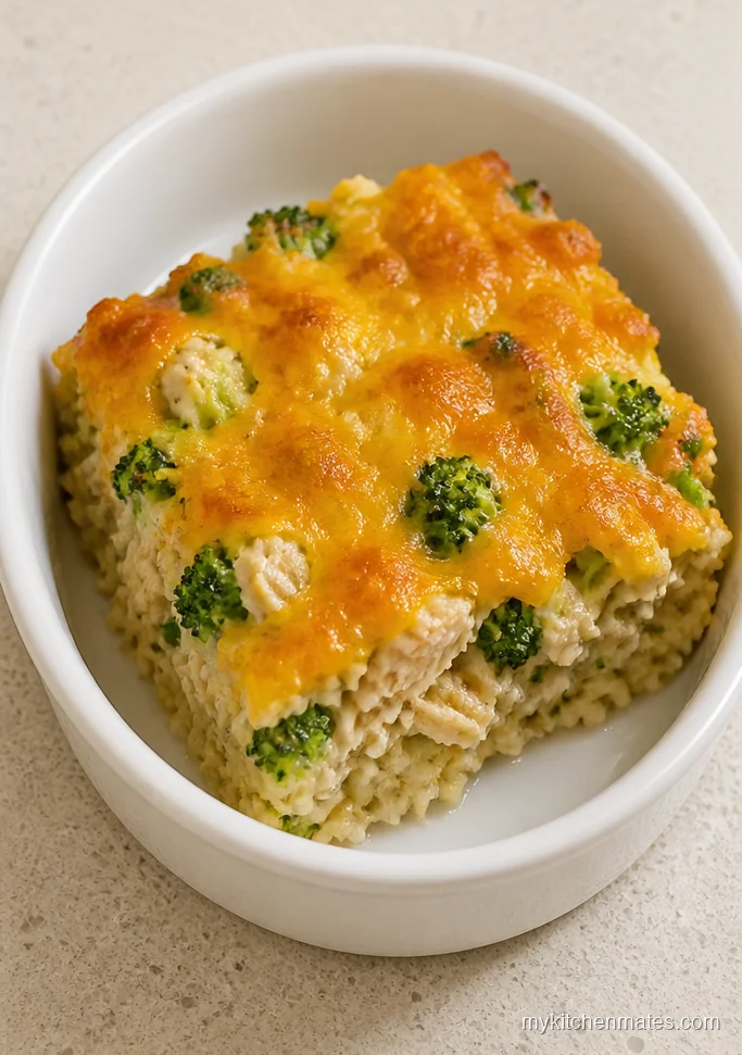 Creamy Chicken Broccoli Rice Casserole