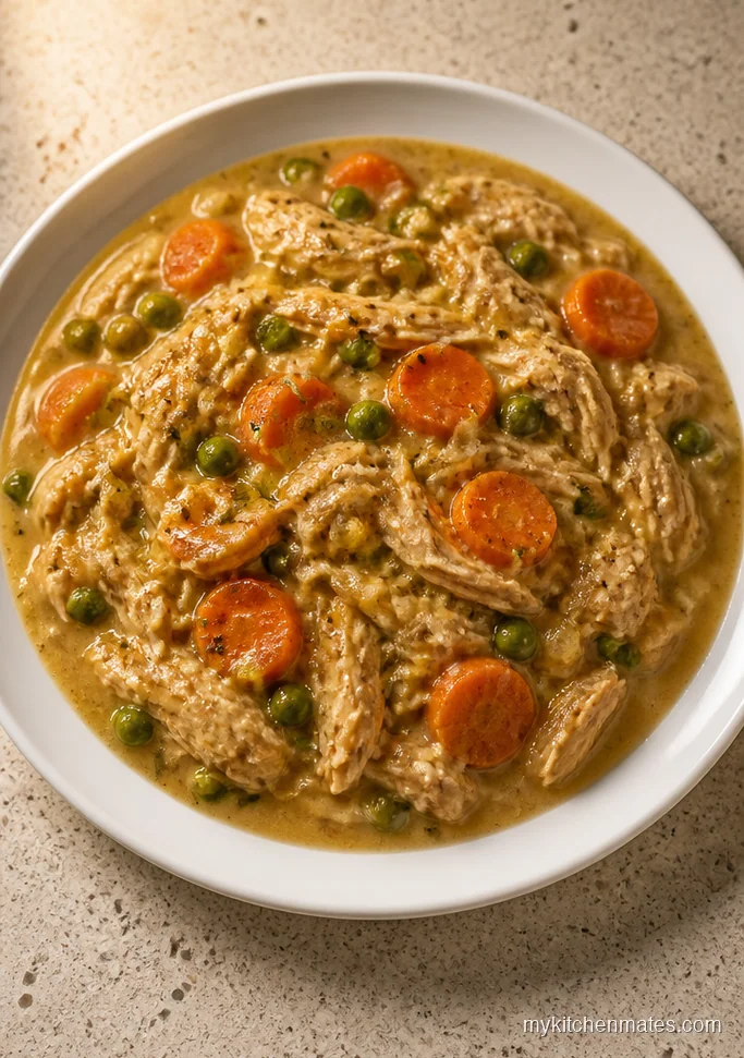 12 Crockpot Chicken Gravy Recipes for Tender, Saucy Dinners Creamy Chicken Gravy with Peas and Carrots