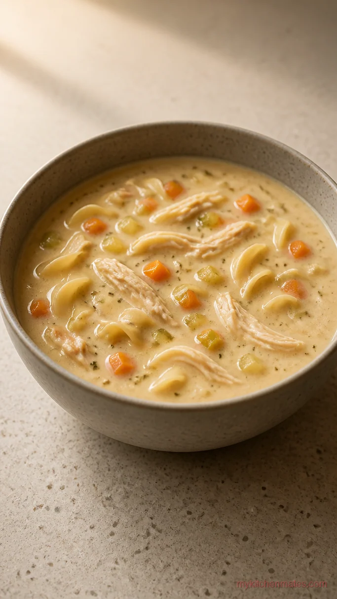 15 Crockpot Chicken Noodle Soup Recipes for Deep, Cozy Flavor Creamy Chicken Noodle Soup