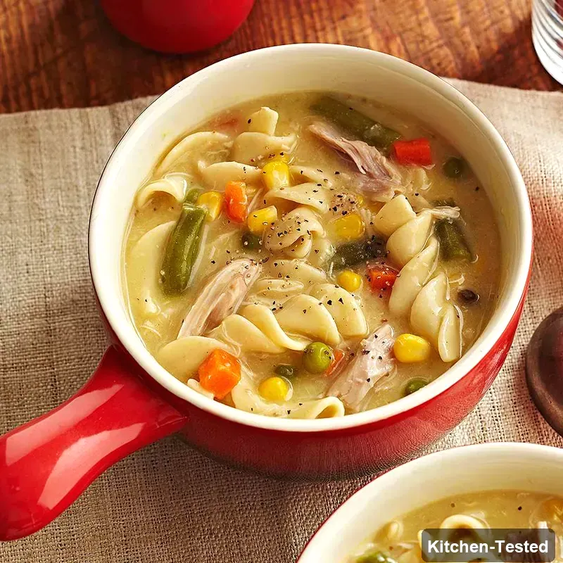 Creamy Chicken Noodle Soup creamy chicken noodle soup