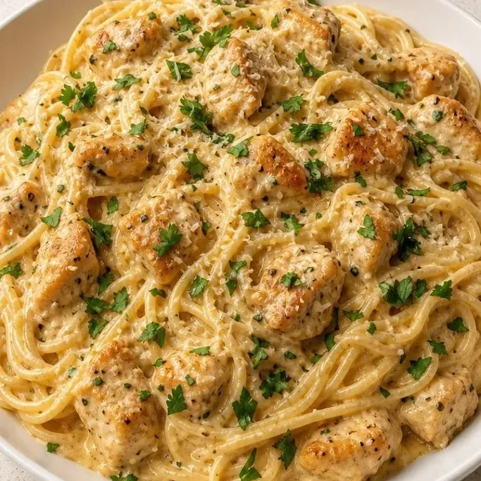 Creamy Chicken Spaghetti