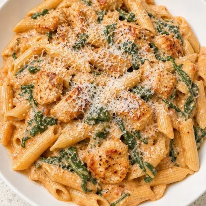30-Minute Creamy Chicken Spinach Pasta Creamy Chicken Spinach Pasta