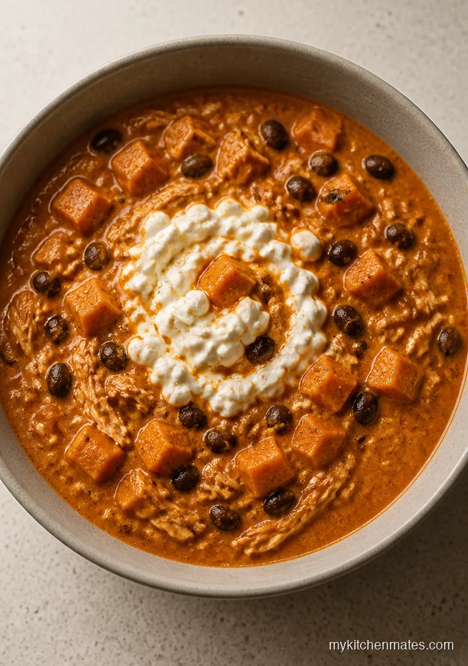 Creamy Chipotle Chicken and Sweet Potato Chili