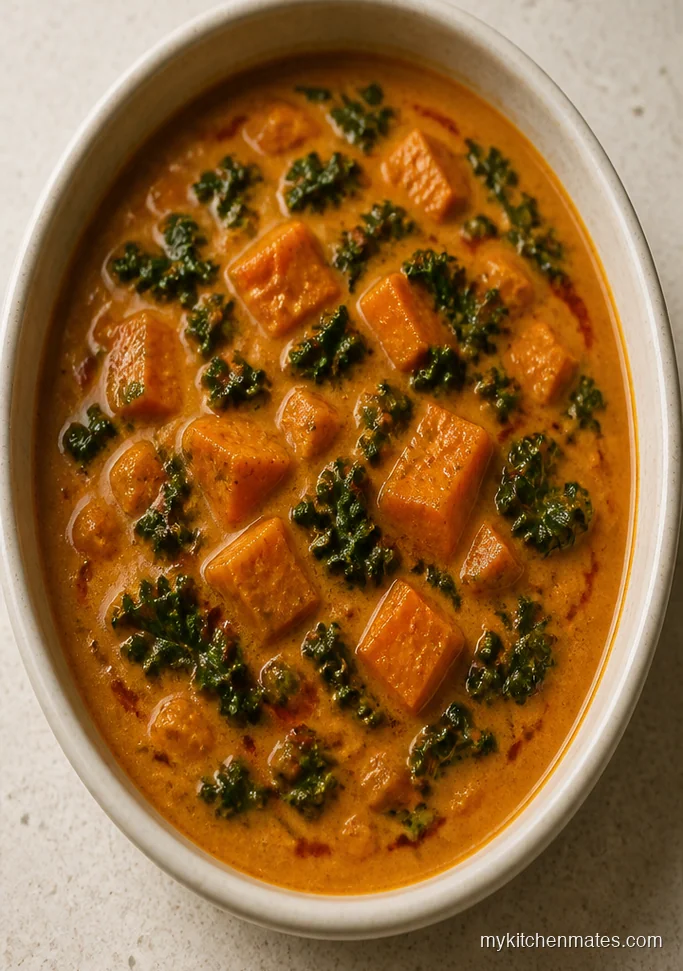 Creamy Coconut Sweet Potato Kale Soup