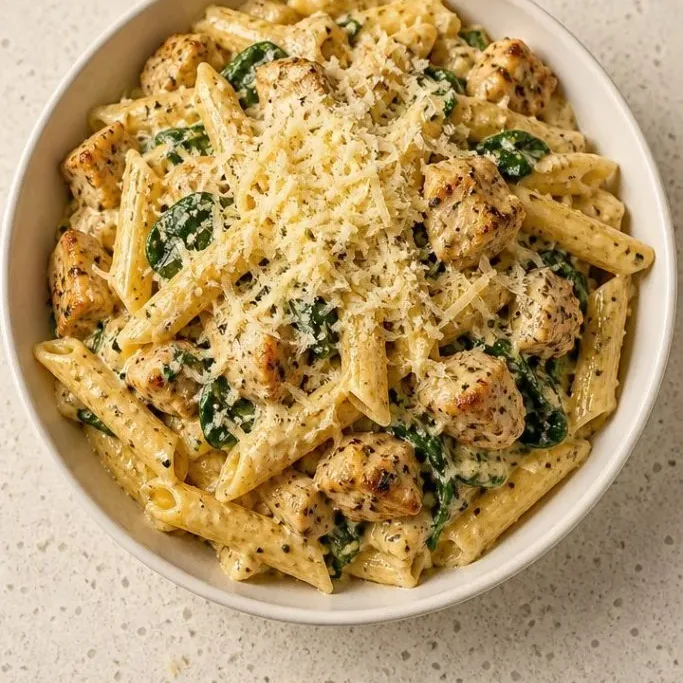 One-Pan Creamy Garlic Chicken Pasta Creamy Garlic Chicken Pasta