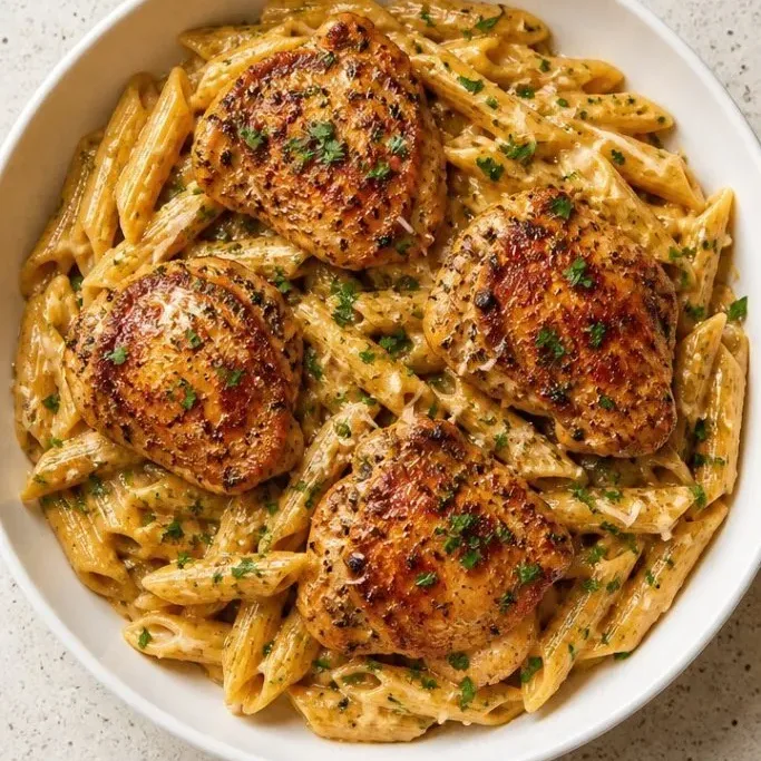 Creamy Garlic Parmesan Chicken Pasta