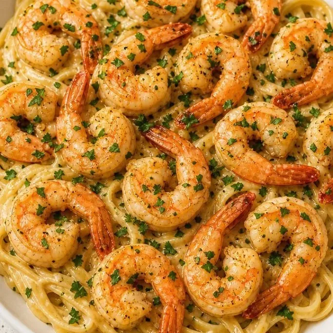 Creamy Garlic Shrimp Pasta
