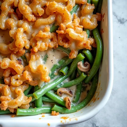 Creamy Green Bean Casserole from Scratch