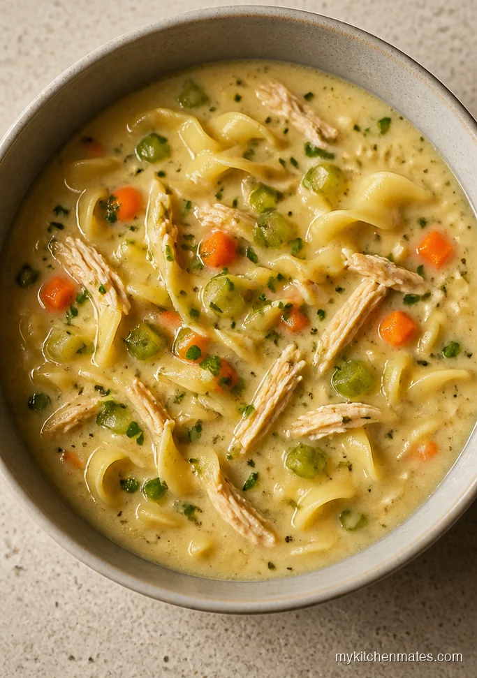 Creamy Herb Chicken Noodle Soup