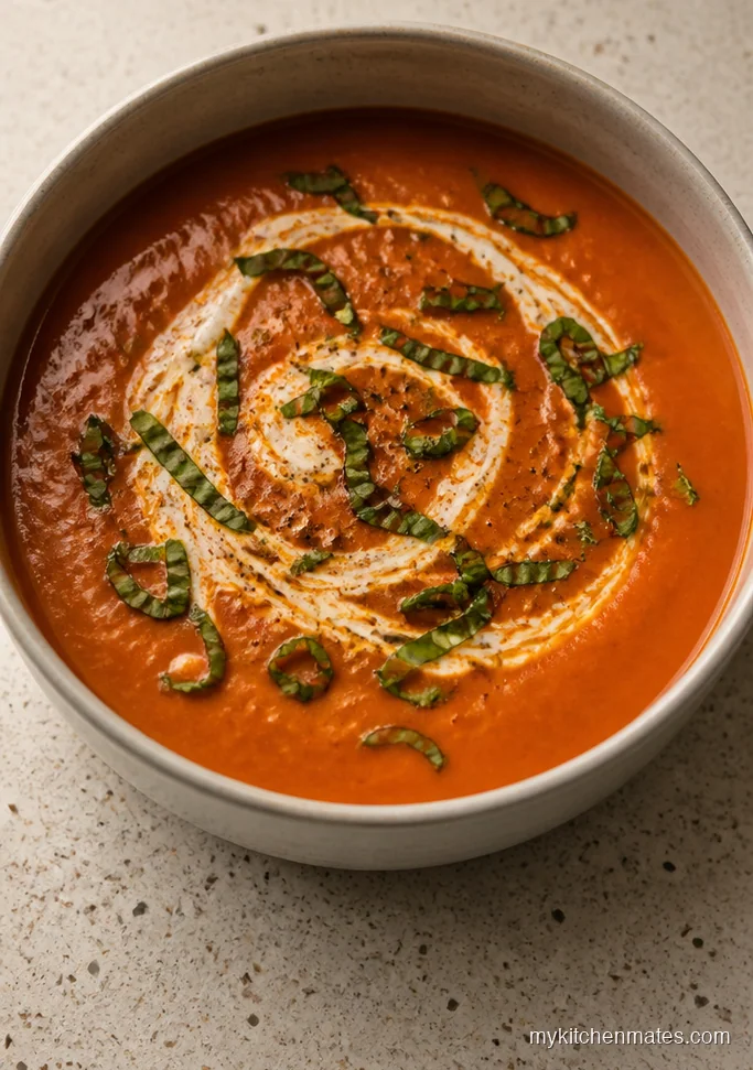 Creamy Instant Pot Tomato Basil Soup