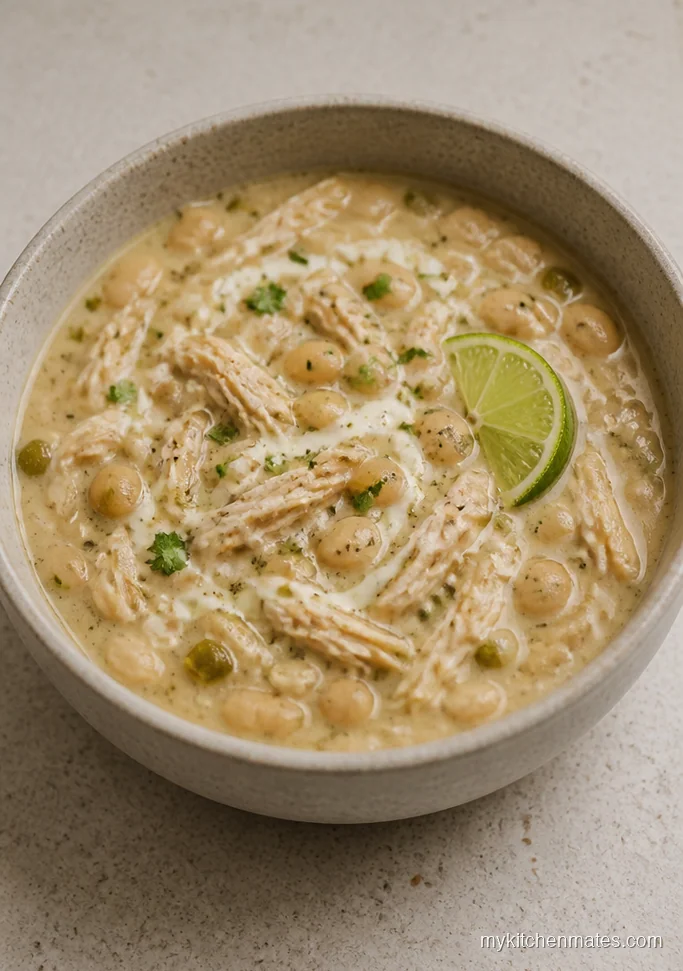 Creamy Low Sodium White Chicken Chili