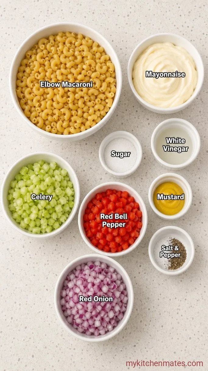 Creamy Macaroni Salad in 30 Minutes Ingredients