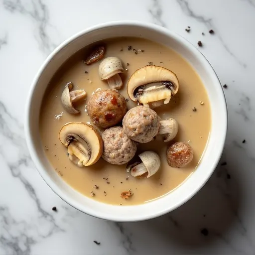 Creamy Mushroom and Turkey Sausage Gravy