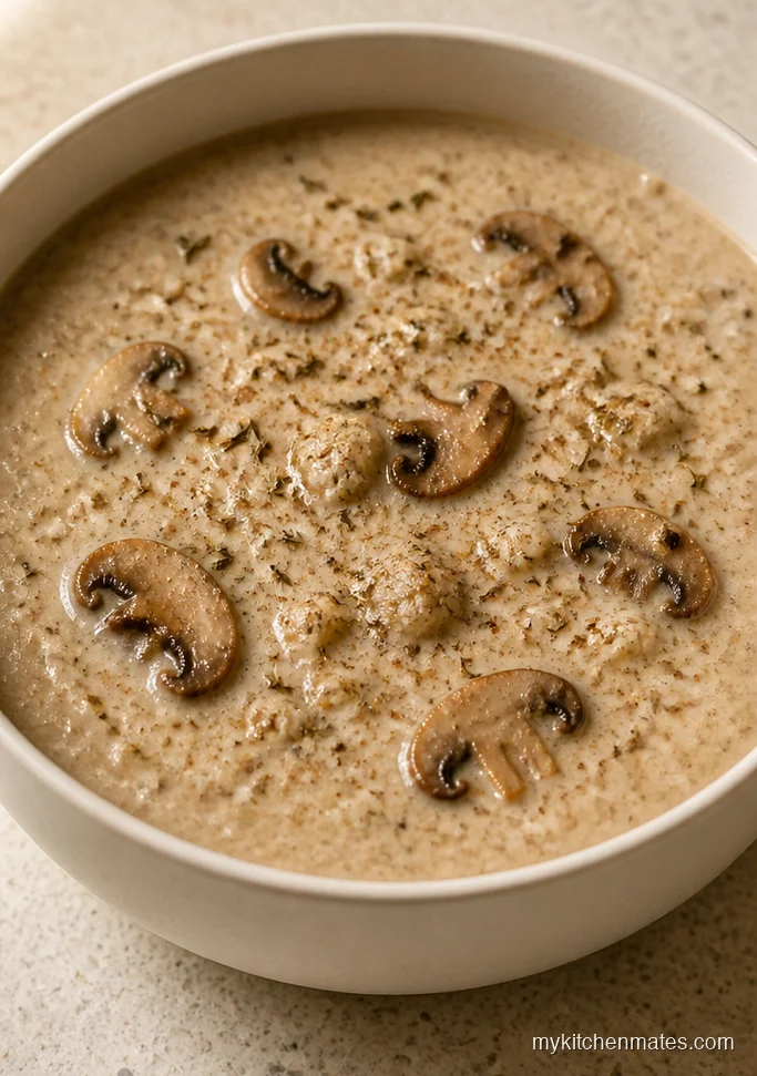 Creamy Mushroom Cauliflower Soup
