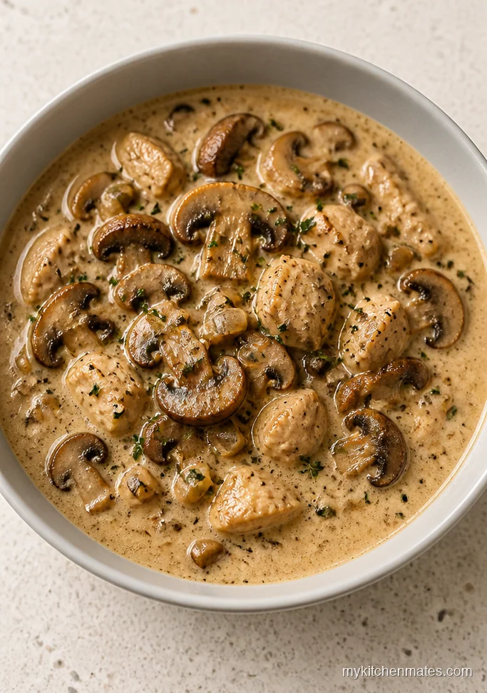 Creamy Mushroom Chicken Soup