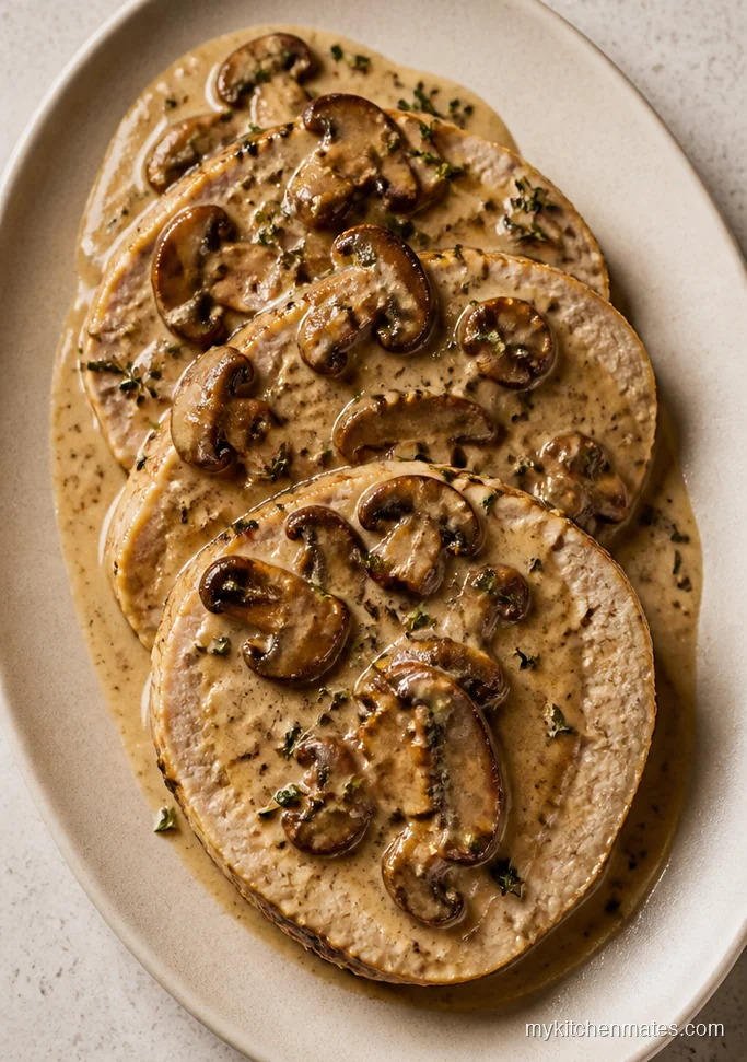 Creamy Mushroom Crock Pot Turkey Breast