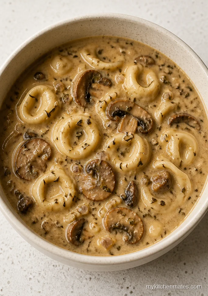 11 Crockpot Tortellini Soup Recipes for Cozy Low Effort Dinners Creamy Mushroom Garlic Tortellini Soup