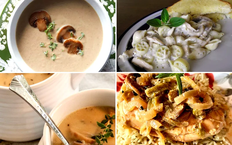 30 Dishes for Rich Mushroom Lovers creamy mushroom recipes featured