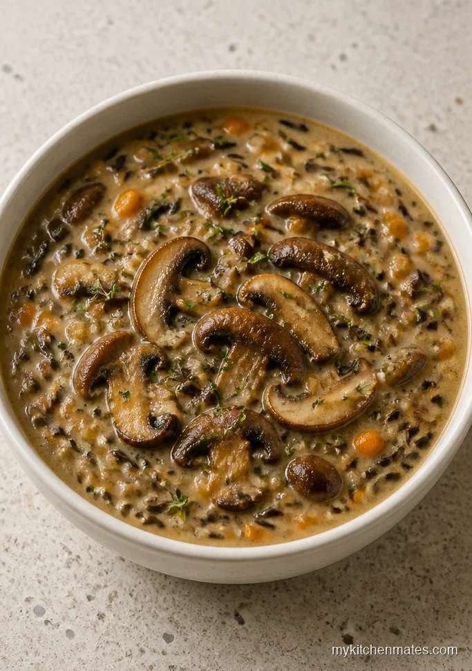 Creamy Mushroom Wild Rice Soup