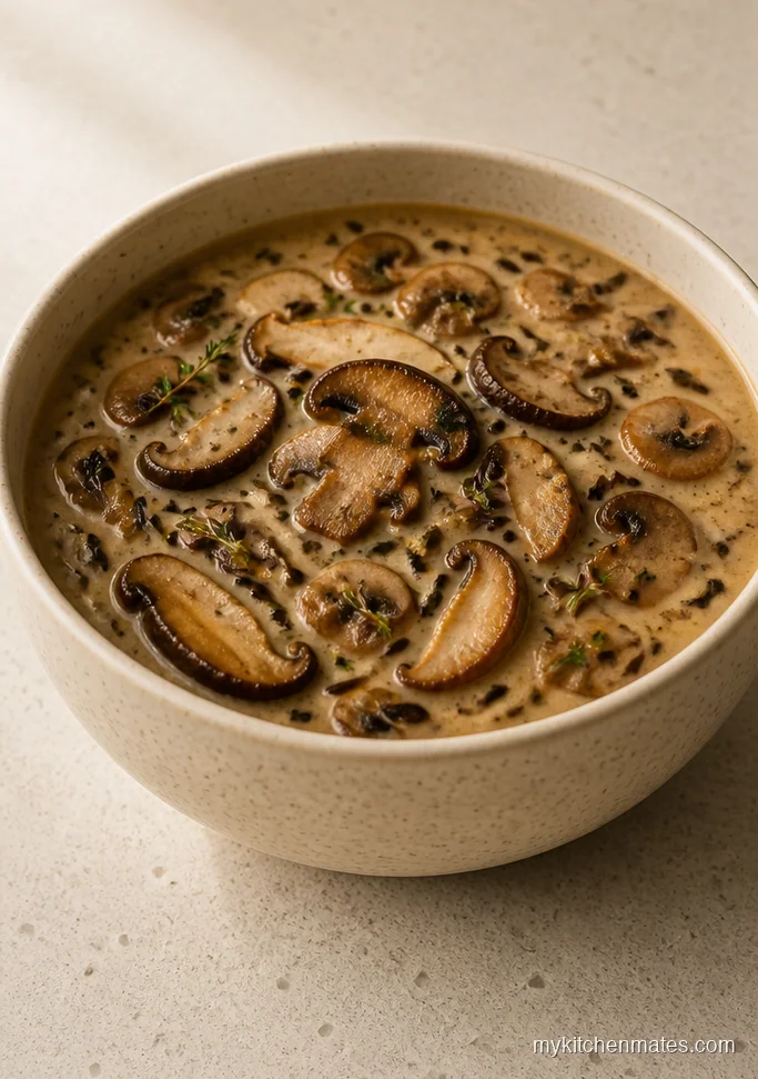 Creamy Mushroom Wild Rice Soup