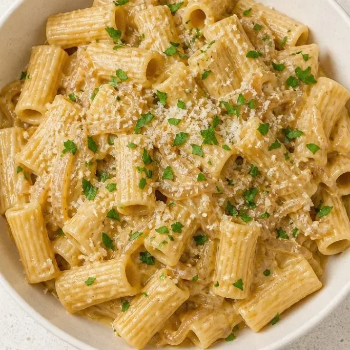 One-Pot Creamy Caramelized Onion Pasta Creamy Onion Pasta