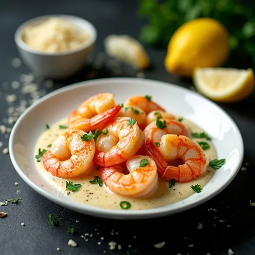 Creamy Parmesan Shrimp Scampi