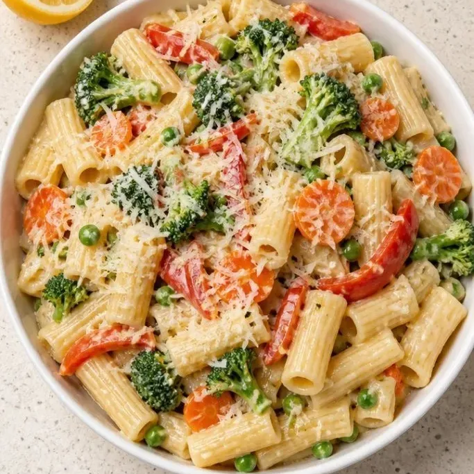 One-Pot Creamy Pasta Primavera Creamy Pasta Primavera