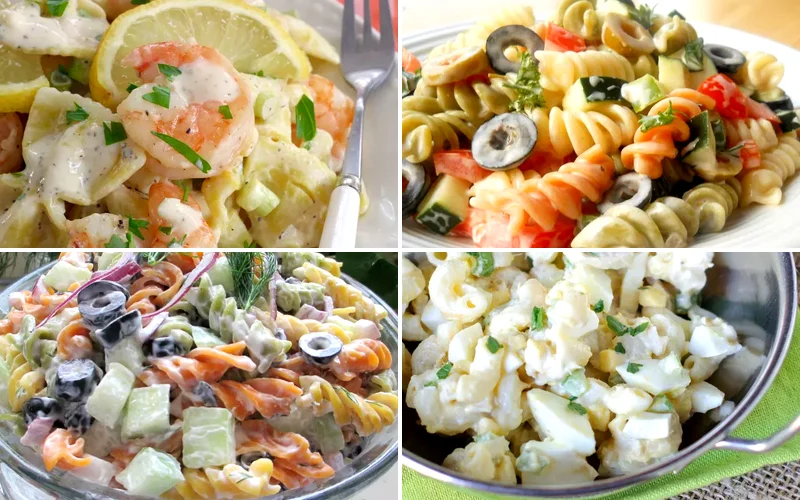 creamy pasta salad recipes featured