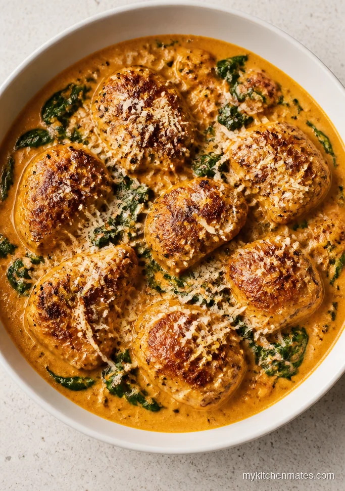 Creamy Pumpkin Chicken Skillet