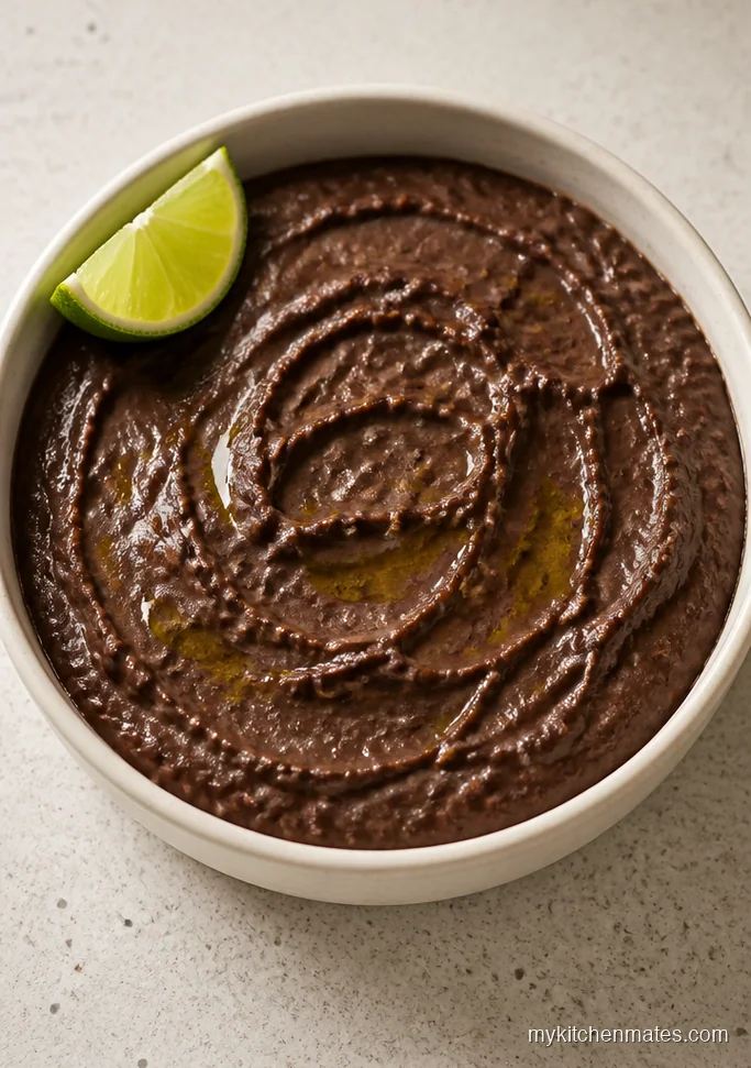 Creamy Refried Black Beans