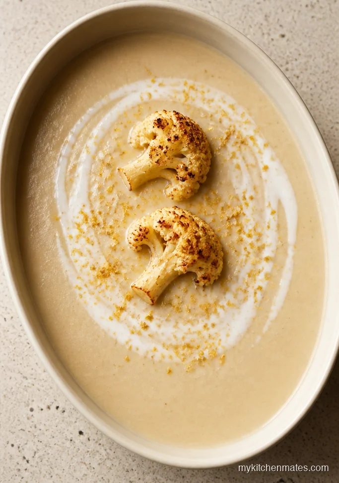 Creamy Roasted Cauliflower Soup