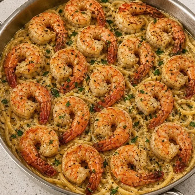 30-Minute Creamy Shrimp Carbonara Creamy Shrimp Carbonara