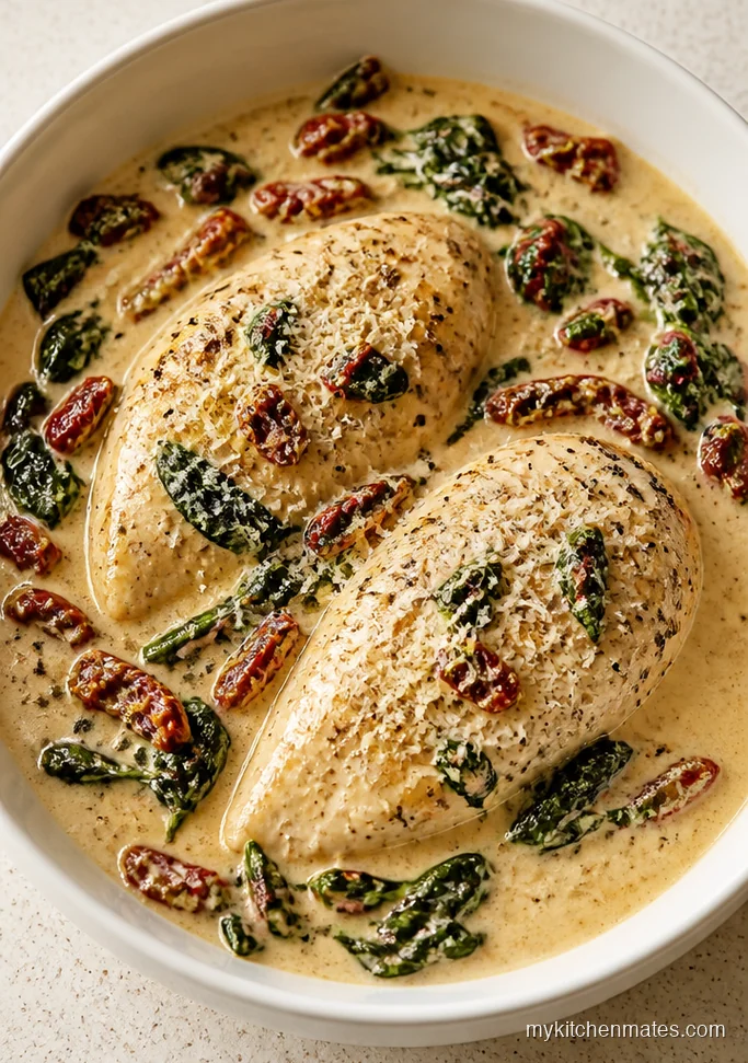 Creamy Slow Cooker Tuscan Chicken
