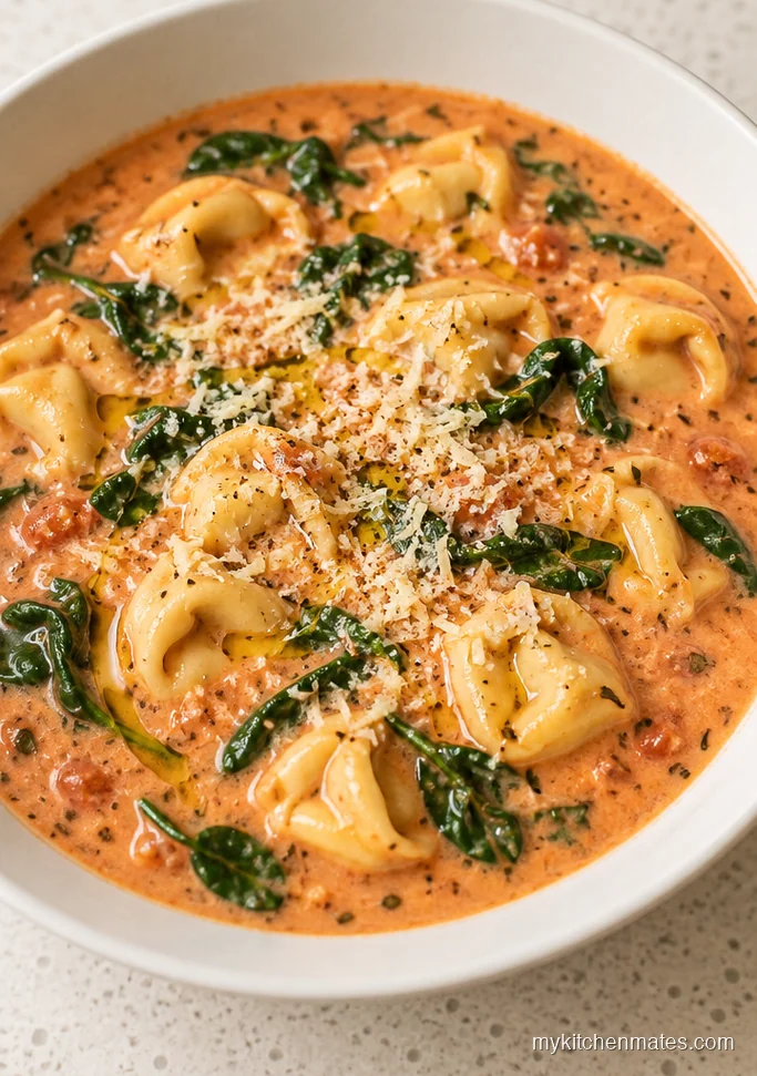 Creamy Tomato Tortellini Soup