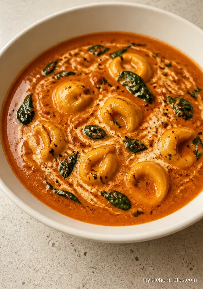 Creamy Tomato Tortellini Soup