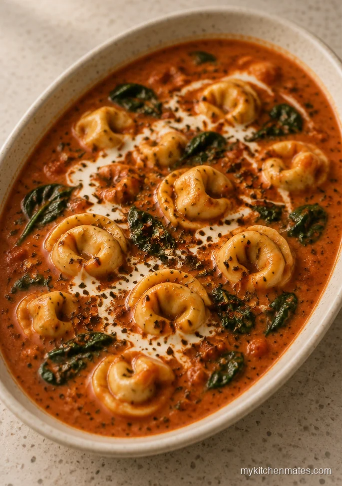 Creamy Tomato Tortellini Soup