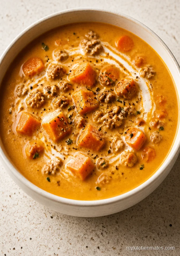 Creamy Turkey Sweet Potato Soup
