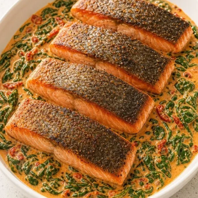 creamy tuscan salmon_featured_bsg