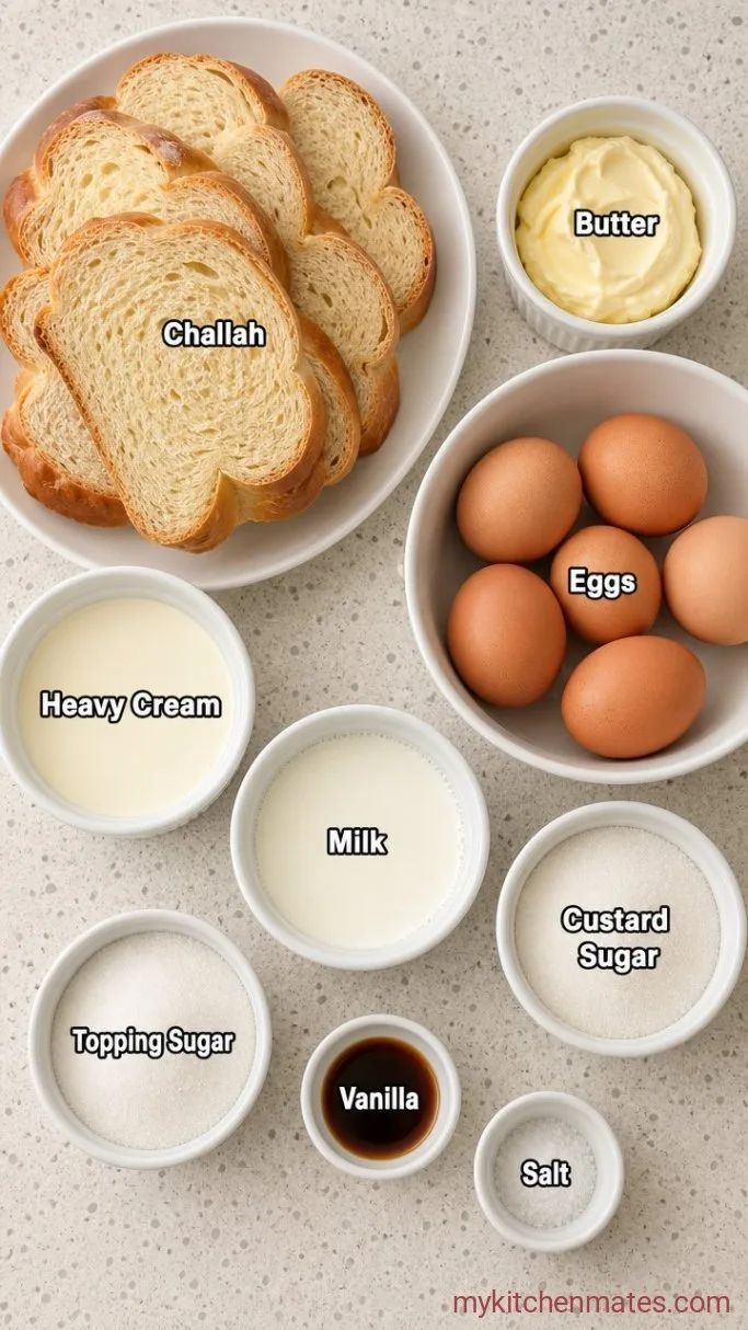 Overnight Crème Brûlée French Toast Ingredients