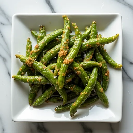 Crispy Air Fryer Green Beans with Sea Salt