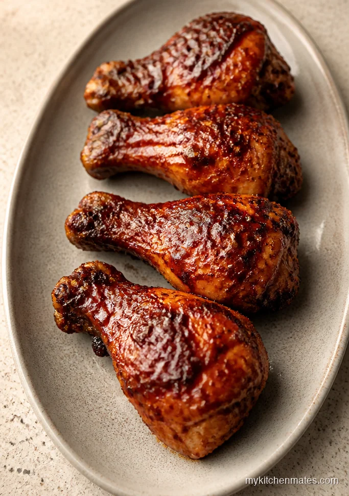 Crispy Broiled BBQ Chicken Drumsticks