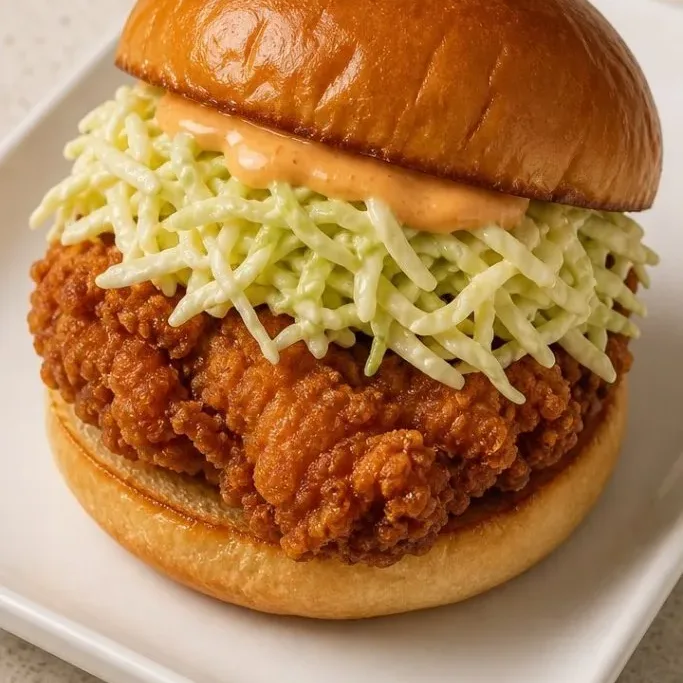 Crispy Chicken Burger (Ready in 30 Minutes) Crispy Chicken Burger