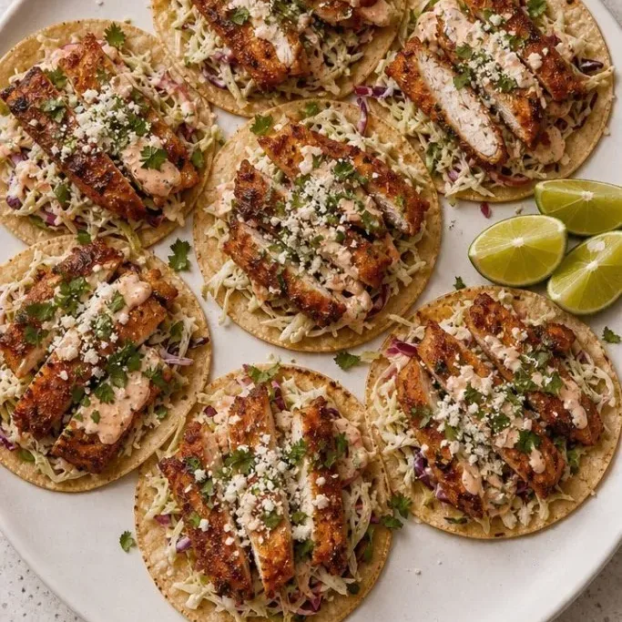 Crispy Chicken Tacos (Ready in 30 Minutes) Crispy Chicken Tacos