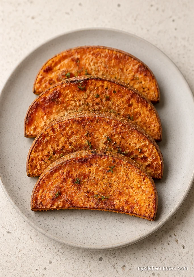 Crispy Parmesan Roasted Sweet Potatoes